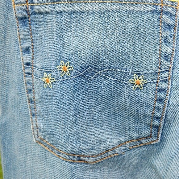 ATTRACTIVE Lucky Brand by Gene Montesano Wide Leg Women's Size 31 Embroi… - Picture 4 of 12